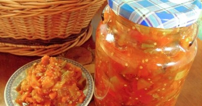 Овощное рагу на зиму без уксуса