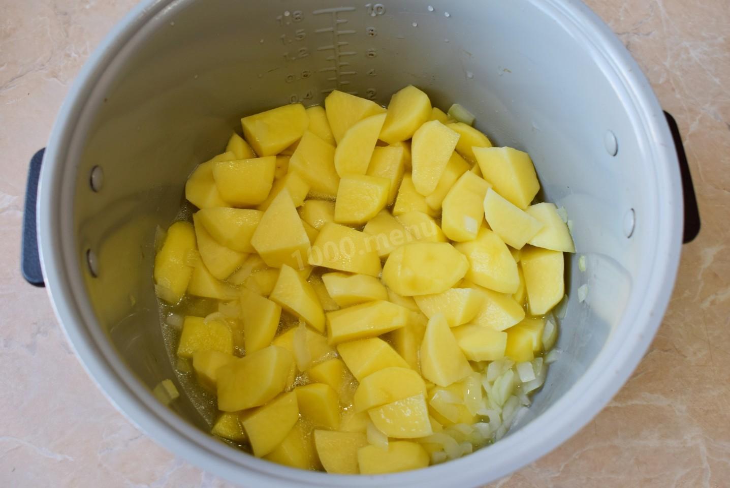 Как порезать картошку для тушения