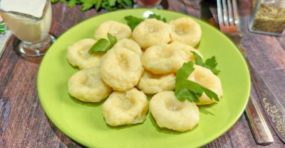 Домашние нежные картофельные галушки