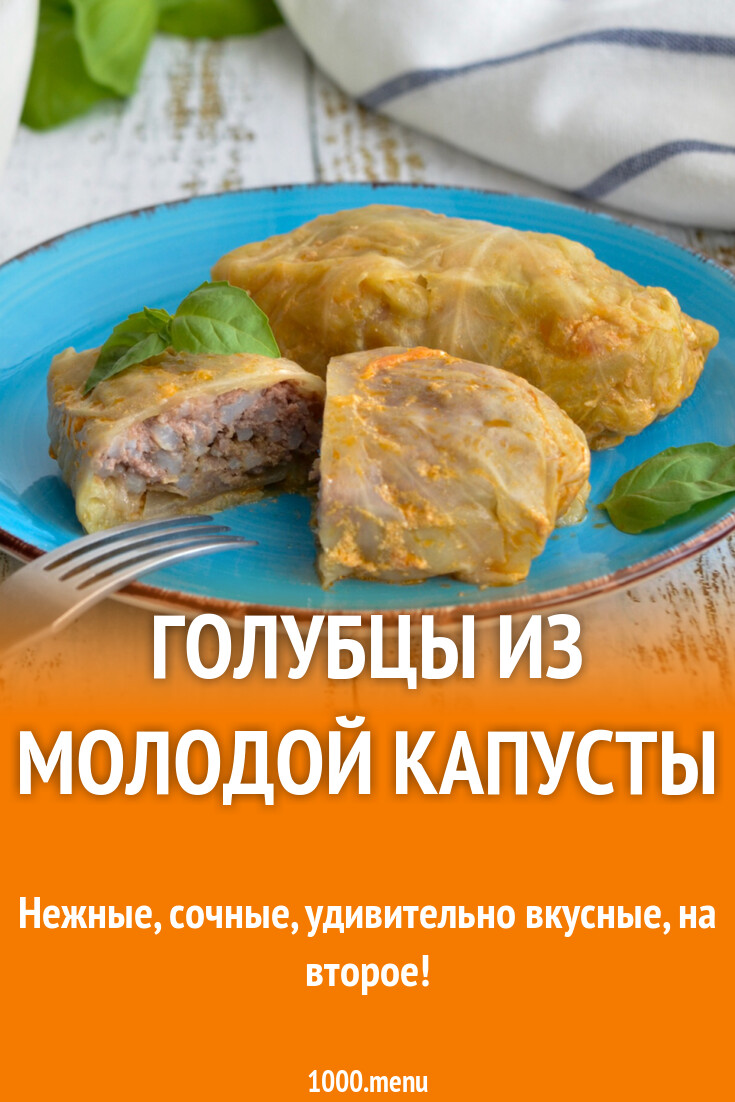 Голубцы из молодой капусты рецепт с фото пошагово - 1000.menu