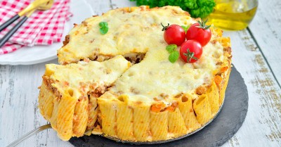 Запеченные макароны в духовке по итальянски с мясом