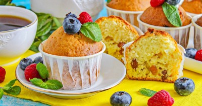 Кексы в формочках на сметане