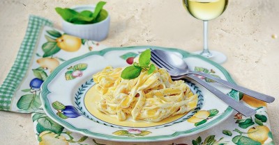 Макароны в сливочном соусе