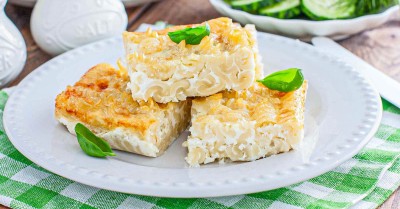 Запеканка из макарон с яйцом в духовке