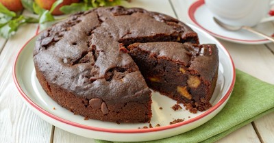 Овсяный пирог с яблоками