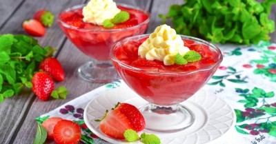 Желе из клубники с желатином