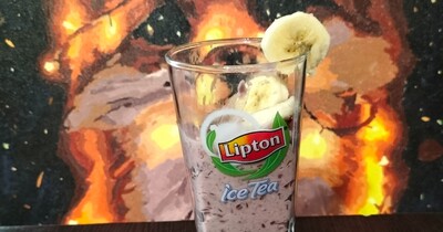 Ягодно-фруктовое смузи из овсянк с творогом