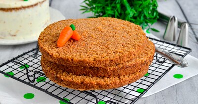 Морковный бисквит для торта