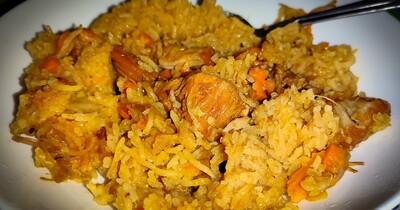 Плов на свиной грудинке