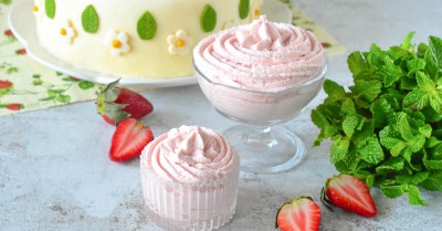 Клубничный крем для торта