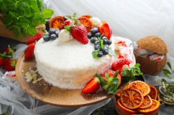 Миндально кокосовый бисквит рецепт. tort s kokosom 1615280061 30 min. Миндально кокосовый бисквит рецепт фото. Миндально кокосовый бисквит рецепт-tort s kokosom 1615280061 30 min. картинка Миндально кокосовый бисквит рецепт. картинка tort s kokosom 1615280061 30 min. Для тех, кто уже приготовил торт «Фереро Роше» и «Сникерс», следующий «конфетный» торт. На этот раз по мотивам знаменитых «Рафаэлло». Рецепт и фото Ксении Боровковой.