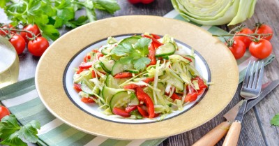 Салат Монастырский с капустой и перцем