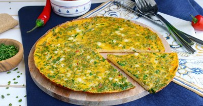 Омлет с творогом