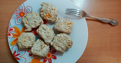 ленивые роллы с печенью и апельсином