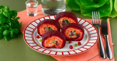 Роллы селедка под шубой