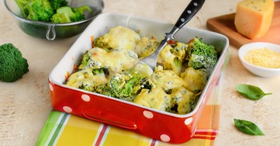 Брокколи запеченная в духовке с сыром