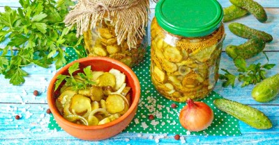 Огурцы пикули на зиму с горчицей и куркумой