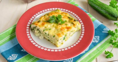 Запеканка из кабачков с творогом в духовке