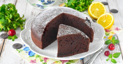 Шоколадный пирог на кефире в духовке