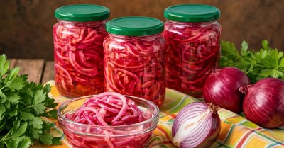 Маринованный резаный лук на зиму