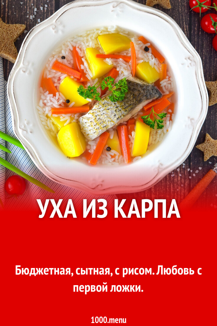 Уха из карпа рецепт фото пошагово и видео - 1000.menu