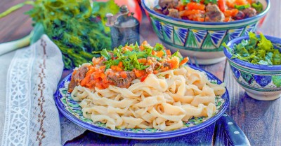 Лапша для лагмана домашняя на праздник