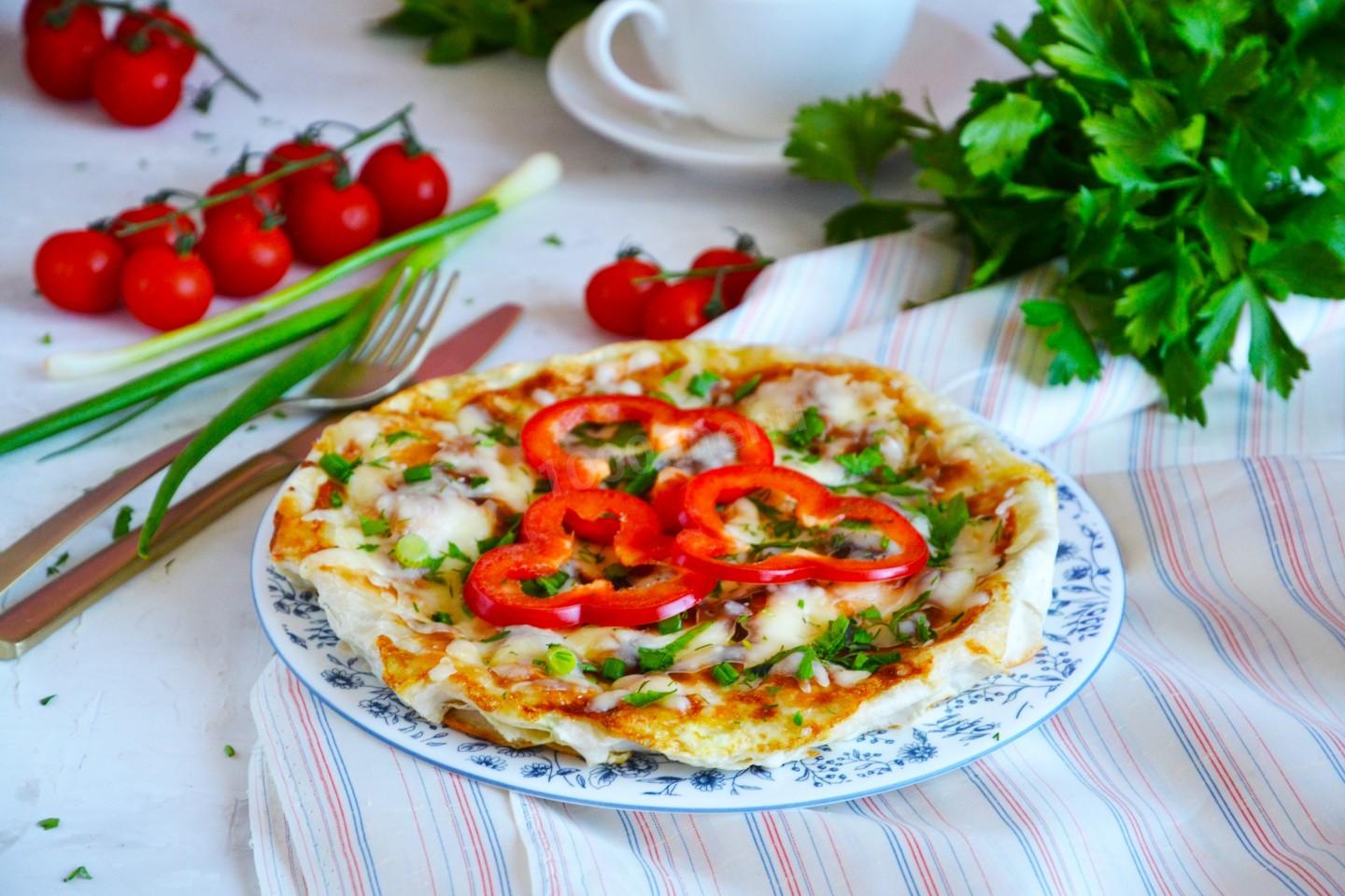 яичница пицца рецепт на сковороде фото 111