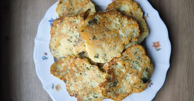 Картофельные оладьи с кабачком