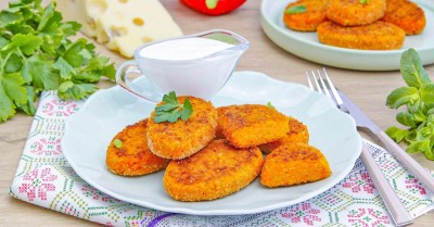 Котлеты из моркови с сыром