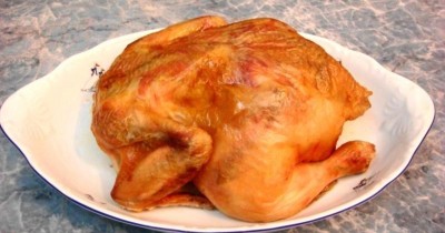 Курица на соли - 2 ингредиента