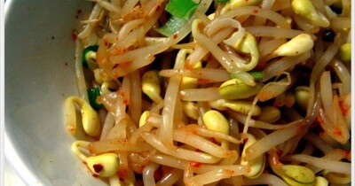 Салат из пророщенной сои по-корейски, Нокты-Ча.