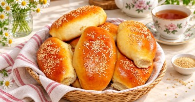 Пирожки на сухом молоке в духовке