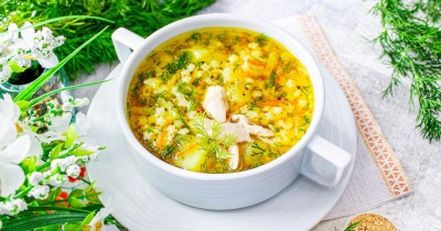 Куриный суп со звездочками