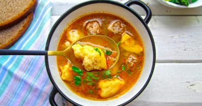 Клецки для супа из муки и яиц