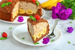 норка крота торт с бананами и сливками маскарпоне. tort norka krota bananovyi 1629874543 38 min. норка крота торт с бананами и сливками маскарпоне фото. норка крота торт с бананами и сливками маскарпоне-tort norka krota bananovyi 1629874543 38 min. картинка норка крота торт с бананами и сливками маскарпоне. картинка tort norka krota bananovyi 1629874543 38 min. Не так давно искала рецепт торта на день рождения детей. Просили испечь его на основе шоколадного бисквита. И вспомнила, что в моей копилке есть легкий вариант, где в качестве начинки используется клубника. Но эта ягода только появилась на прилавках магазина и стоит пока дорого. Поэтому решила заменить ее на бананы.