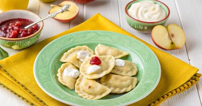 Вареники с яблоком и корицей нежные и ароматные