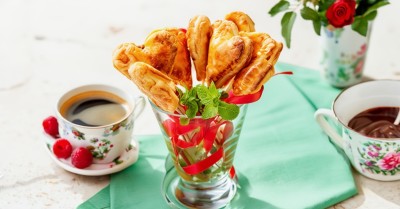 Маленькие пирожки для фуршета Пай-попсы Валентинки