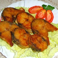 Скумбрия в муке на сковороде