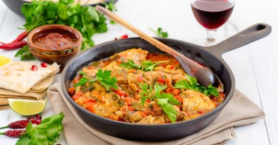 Классический чахохбили из курицы по грузински на сковороде