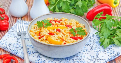 Рис с болгарским перцем