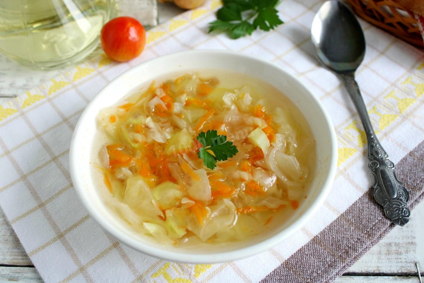 Овощной суп с капусты рецепт