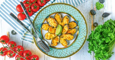 Мидии запеченные в духовке с сыром