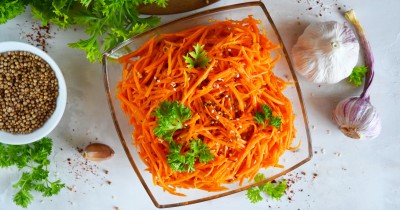 Морковь по корейски домашняя с приправой и чесноком