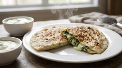 Кутабы с сыром и зеленью