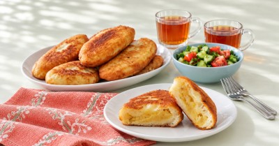 Пирожки с горохом жареные на сковороде