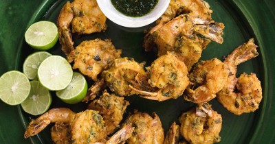 Креветки в винном кляре с кукурузным крахмалом