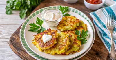 Драники с ветчиной и сыром
