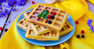 Венские вафли в электровафельнице толстые