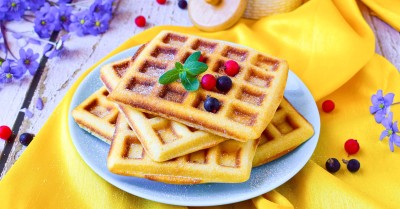 Венские вафли в электровафельнице толстые