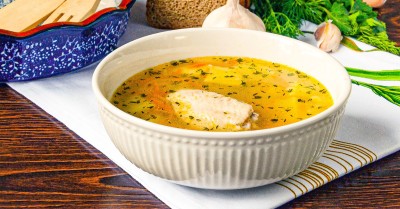 Суп деревенский нежный с пшеном